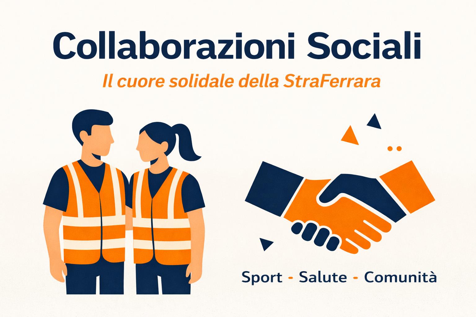 Collaborazioni sociali StraFerrara Ferrara sport volontariato salute comunità