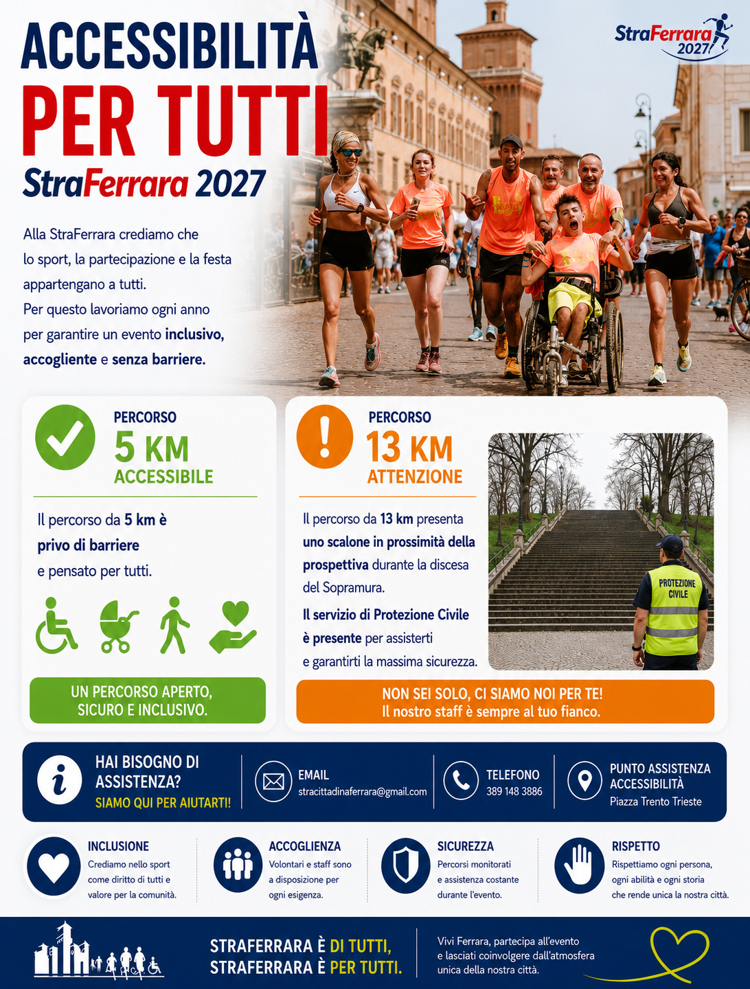 Locandina accessibilità StraFerrara